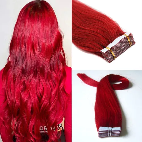 Miniatura 38 de Extensiones de cabello humano Remy con cinta adhesiva sin costuras (16 pulgadas, 10 unidades, rubio ceniza)