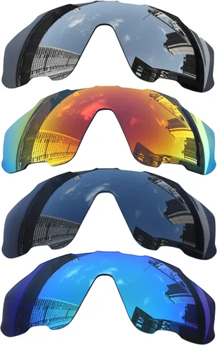 Acefrog 4 pares de lentes polarizados de repuesto para gafas de sol Oakley Jaw-breaker OO9290, ajuste perfecto, inastillables, antiarañazos, paquete