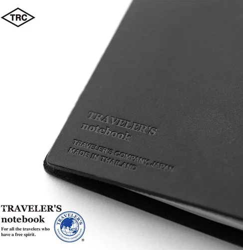 Miniatura 4 de Libreta negra de piel para viajeros Midori