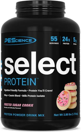Miniatura 10 de PEScience Select Protein Powder, mezcla de suero y caseína, proteína limpia en polvo para mujeres y hombres, baja en calorías, baja