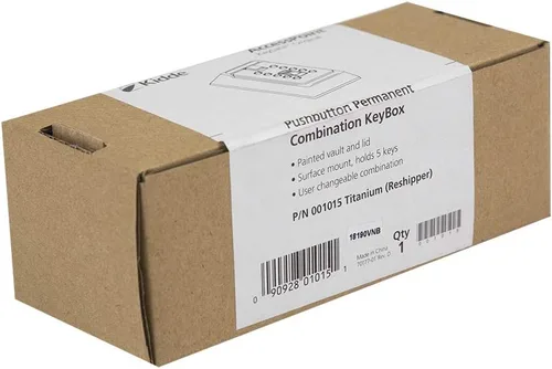 Miniatura 2 de Kidde AccessPoint 001170, Caja fuerte delgada de llaves a combinación con botón para presionar, 2 llaves, color gris titanio, 001015 Gris Titanium