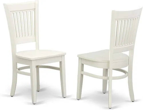 Miniatura 4 de East West Furniture NOVA5-LWH-W - Juego de mesa de comedor de 5 piezas, incluye una mesa de cocina rectangular con hojas de mariposa y 4 sillas