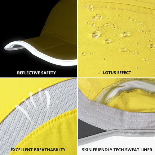 Miniatura 6 de GADIEMKENSD Sombrero reflectante plegable para exteriores, diseño sin estructura, protección solar UPF 50+, sombreros deportivos para mujeres