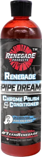 Rebel Pipe Dream Acondicionador y Limpiador de Pulimento de Cromo de 12 oz para Tubos de Cromo, Chimeneas, Escape y Todo lo que Está en el Medio |