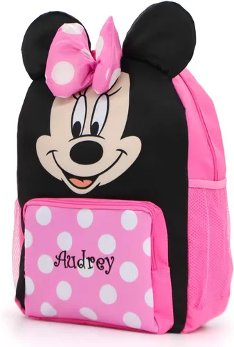 Miniatura 3 de DIBSIES Mochila de personajes con licencia personalizada 16 pulgadas Minnie Mouse Mochila