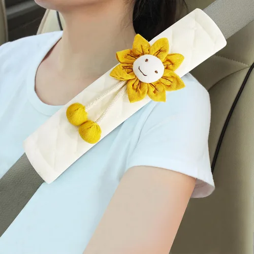 Miniatura 9 de Amooca Fundas Suaves para Cinturón de Seguridad del Automóvil Almohadillas de Hombro para Cinturón de Seguridad 2 PCS Ajuste Universal para Todos A