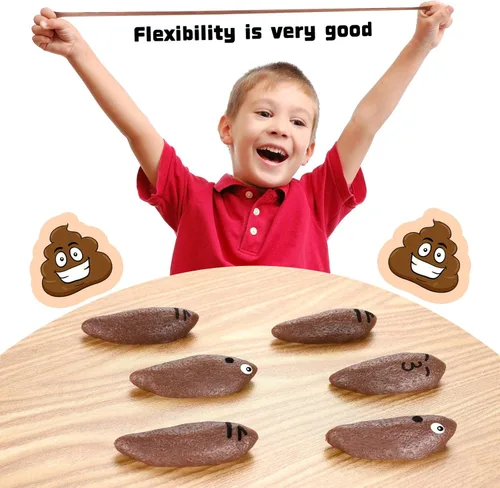 Miniatura 5 de 20 piezas de juguetes novedosos de tirachinas para dedos, caca de juguete para Halloween, caca falsa para juguetes novedosos y diversiones, caca