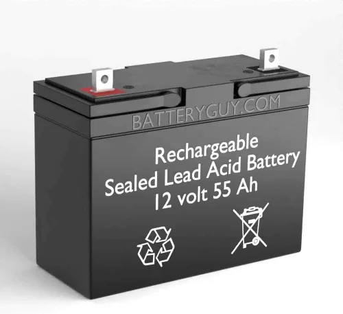 Miniatura 2 de BatteryGuy Scooters Winner 3 Ruedas de repuesto 12V 55Ah SLA Baterías equivalentes a la marca (Recargable) - Cantidad de 2