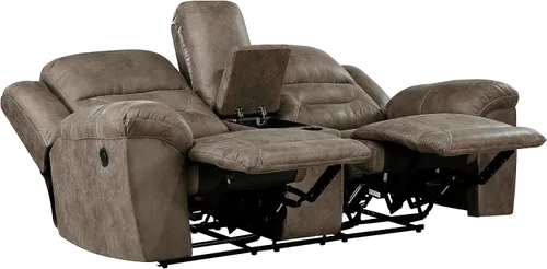 Miniatura 6 de Lexicon Juego de sala de estar reclinable, sofás reclinables manuales de pared, sofás para sala de estar, asientos de cine en casa, incluye sofá
