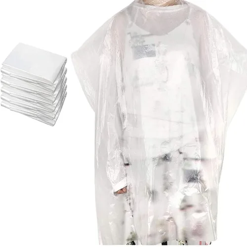 100 capas desechables de peluquería, 51 x 36 pulgadas, impermeable, para peluquería, para peluquería, para niños y adultos