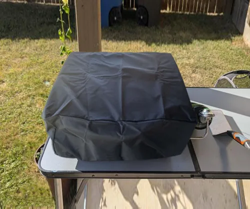 Miniatura 7 de ZJYWSCH Cubierta para Blackstone 17 pulgadas plancha de mesa con capucha 1814 1900 al aire libre impermeable piedra negra 17 pulgadas cubierta