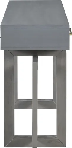 Miniatura 8 de Quarte Elegante mesa consola con tres cajones de almacenamiento, mesa de sofá extra larga para entrada, pasillo, sala de estar, vestíbulo, pasillo