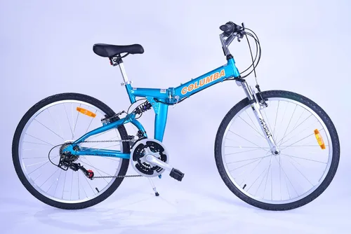 Miniatura 4 de Columba Bicicleta plegable de aleación de 26 pulgadas con 18 velocidades y doble suspensión