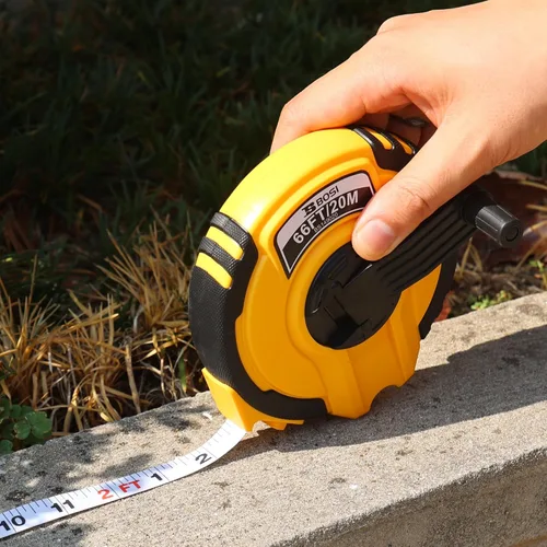 Miniatura 7 de B BOSI - Cinta métrica de fibra de vidrio de 65 pies/65.6 ft, autobloqueo, rebobinado 3X, escala métrica/pulgada