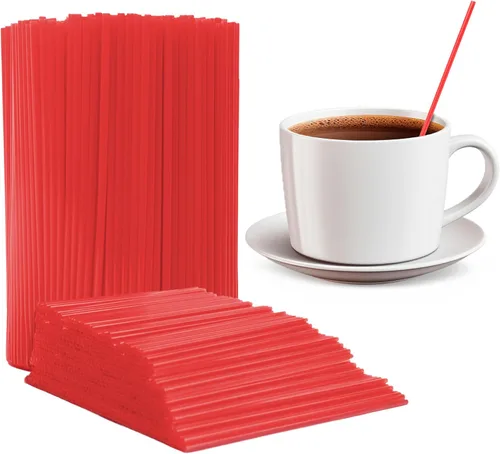 Miniatura 7 de Prestee Agitadores de café de plástico, 2000 unidades, 5 pulgadas, pajitas de plástico, bebidas y palitos de café, palitos de cóctel Swizzle