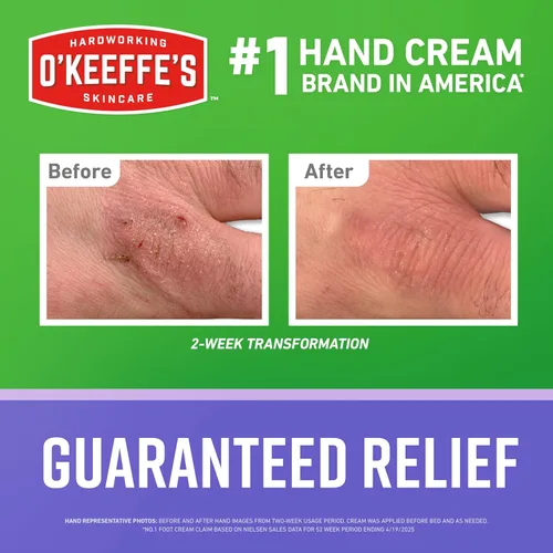 Miniatura 2 de O'Keeffe's Working Hands - Crema de manos para tratamiento nocturno para sequedad extrema, tubo de 7 onzas (paquete de 2), reparación del cuidado