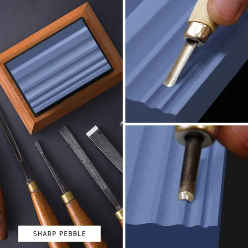 Miniatura 9 de Sharp Pebble Dos Lados 1000/6000 Grit Cuchillo Afilar Piedra y Carpintería Grano Dual Grit Afilar Piedras Grano 400 & 1000
