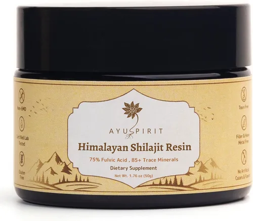 Resina Shilajit pura del Himalaya de 1.76 oz (1.76 oz/porción) | Energía natural y refuerzo de resistencia para hombres y mujeres | 75% + ácido