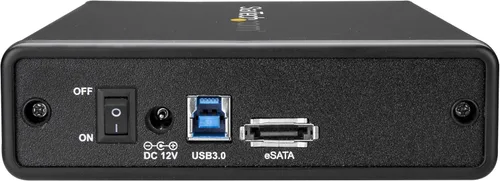 Miniatura 3 de StarTech. com Caja de disco duro externo SATA de 3,5" - Caja de disco duro eSATA/USB 3.0 sin bandeja con UASP (S351BMU33ET)
