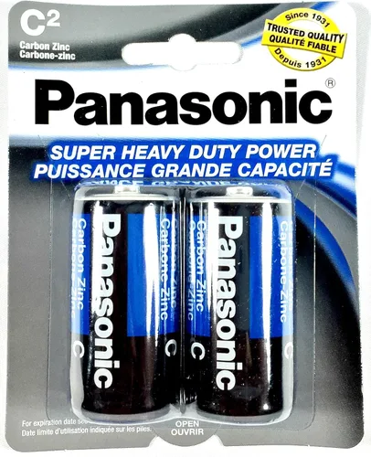 Miniatura 2 de 4 pilas Panasonic tamaño C súper resistente, zinc, carbono