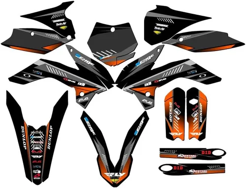 Miniatura 10 de Kit de base de gráficos Senge SX 105 Surge Black Senge 2013-2014 compatible con KTM