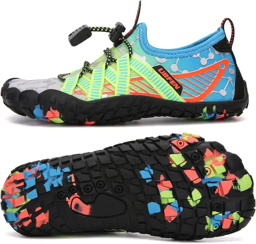 UBFEN - Zapatos para el agua para niños y niñas zapatos acuáticos y livianos de secado rápido para ir a la playa practicar deportes hacer natación e