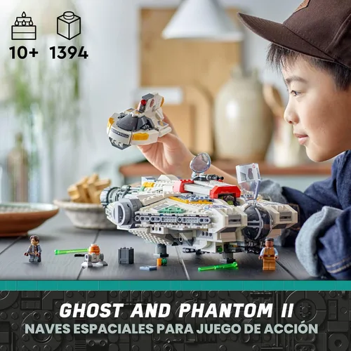 Miniatura 2 de LEGO Star Wars Ahsoka Ghost and Phantom II - Juguete de nave espacial Star Wars para niños, niños y niñas, a partir de 10 años, regalos