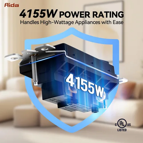 Miniatura 5 de AIDA Paquete de 1 interruptor de luz basculante Decora de 3 vías, interruptores de luz eléctricos con conexión a tierra automática de 15 amperios