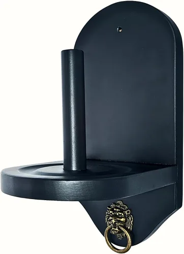 Beer City Billiards Soporte para tiza de cono de montaje en pared (negro mate) – Diseño moderno con accesorios de montaje – Se adapta a taza de