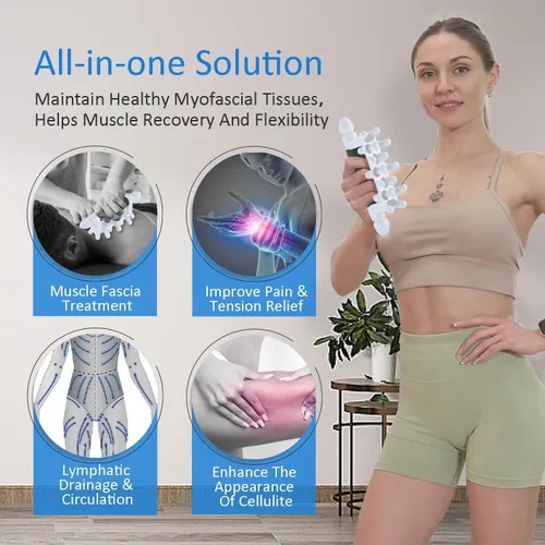 Miniatura 3 de Herramienta de Masaje Fascial Liberador Miofascial para Piel Anti-Celulitis Calmante Drenaje Linfático Punto de Activación Tejido Profundo Cuello