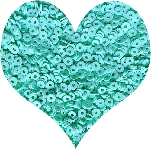 Miniatura 17 de 3000 cuentas redondas planas de polímero de vinilo Heishi para hacer joyas, mujeres, collares, pulseras y aretes (09-amarillo)