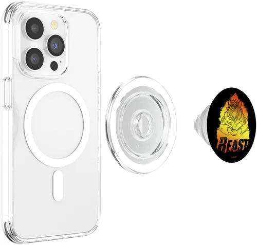 Miniatura 4 de Disney Beauty And The Beast Flame Portrait Sketch PopSockets MagSafe PopGrip for iPhone