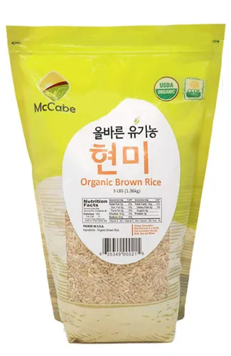 Miniatura 19 de McCabe Arroz dulce orgánico – Arroz pegajoso glutinoso Arroz orgánico sin gluten y sin OGM rico en fibras y minerales Certificado orgánico USDA