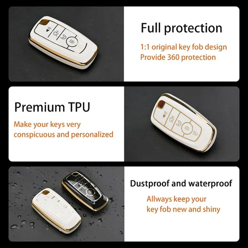 Miniatura 3 de Funda para llavero Ford, funda de TPU suave para llavero, protector para Ford Escape Expedition Explorer Fusion Mustang Ranger F150 F250 F350 F450