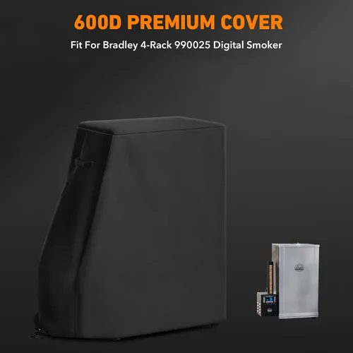 Miniatura 2 de Cubierta resistente para parrilla para ahumador Bradley Smoker 990025, impermeable, eléctrica, para ahumador digital de 4 estantes, resistente al
