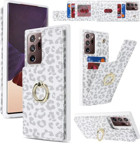 Miniatura 55 de Lipvina Funda para Samsung Galaxy A03s con tarjetero, Galaxy A03s Funda tipo cartera para mujer, tarjetero de crédito, soporte de anillo, fundas