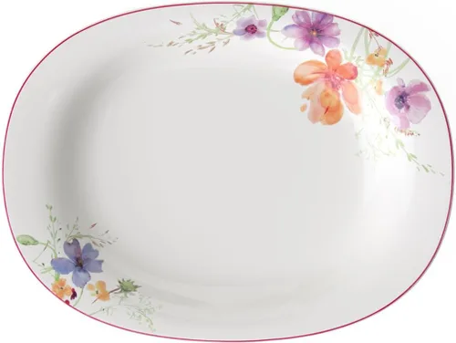 Miniatura 18 de Villeroy & Boch Mariefleur Gris Basic Breakfast - Plato redondo de porcelana premium con una decoración de flores juguetona, apto para lavavajillas