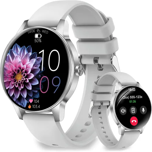 Miniatura 8 de Efolen Relojes inteligentes para mujer, contestar/hacer llamadas, monitor de actividad física HD de 1.27 pulgadas para Android iPhone, monitor