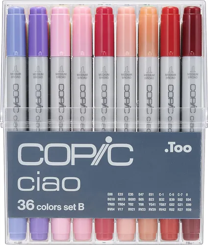 Copic Marker I36B - Juego de marcadores Ciao B, 36 piezas Set B
