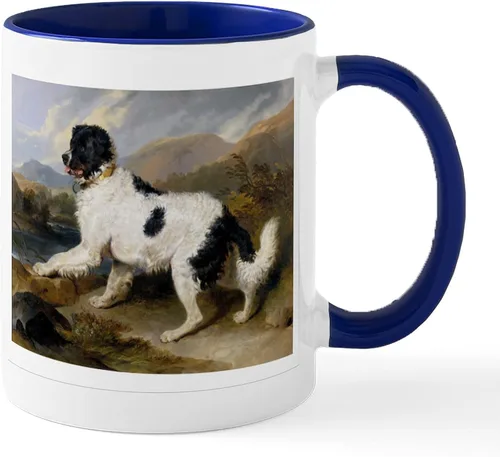 Miniatura 9 de CafePress Newfoundland Dog Drool Zone Taza de café de cerámica de 11 oz (11.0 fl oz)