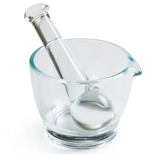 Miniatura 8 de Ultrassist Cuenco de cristal del mortero y de la mano de mortero de 4oz, amoladora y mezclador de la medicina para la farmacia o el laboratorio