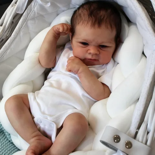 Miniatura 4 de Anano Muñecas de Bebé Reborn Niño, Muñeca de Bebé Realista de 17 Pulgadas Realista, Muñeca de Bebé de Silicona Recién Nacido Niño, Muñecas Reborn