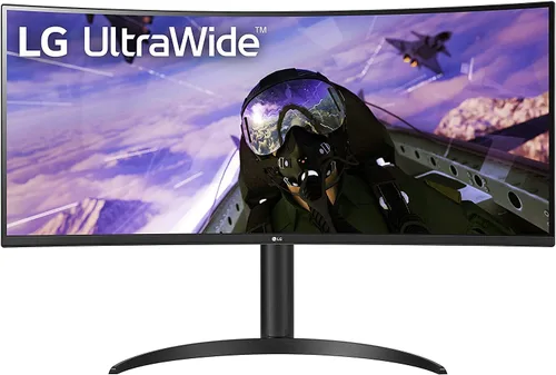 LG Monitor de computadora ultraancho 34WP65C-B 34 pulgadas QHD (3440x1440) 160Hz, HDR10, AMD FreeSync Premium, altavoz integrado, diseño sin bordes,