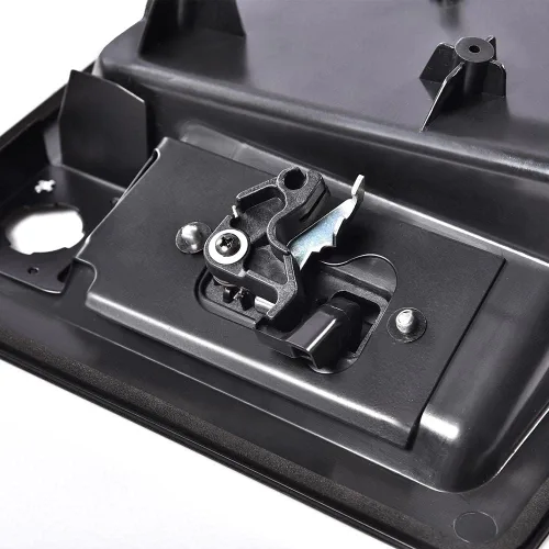 Miniatura 2 de CNNELL Manija de puerta de carga trasera y soporte de placa de matrícula compatible con Ford Van E150 E250 E350 1992-2007