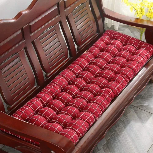 Cojín para tumbona gruesa para silla de patio, cojín de asiento portátil, colchón, reclinable, almohadilla para sofá, banco, tatami (solo cojín) A