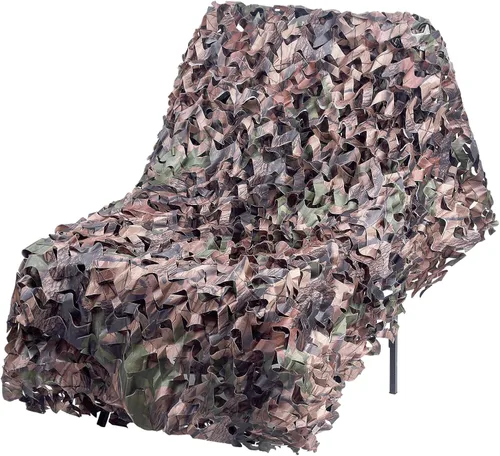Miniatura 2 de FLYEGO Red de Camuflaje de Malla, Rollo a Granel de Redes de Camuflaje para Toldo, para Cazar, Ocultación, Protección Solar, Cobertura de Auto