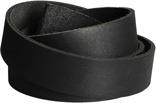 Miniatura 4 de (TM) Correa de cuero genuino, tira de cuero de 1 pulgada de ancho y 72 pulgadas de largo, color negro