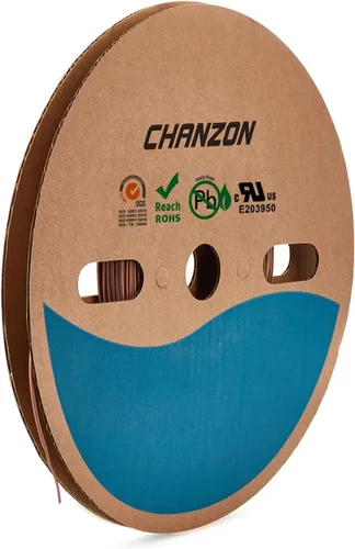 Miniatura 135 de CHANZON - Tubo termorretráctil de poliolefina de 2:1, relación 3/16" (5mm), rollo de 8 pies (2.5M de longitud total), funda transparente