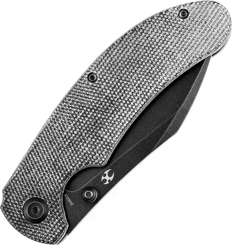 Miniatura 3 de KANSEPT Nesstreet Cuchillo plegable de bolsillo para hombre, EDC y camping, material CPM-S35VN de 3.58 pulgadas, mango de micarta negro, transporte