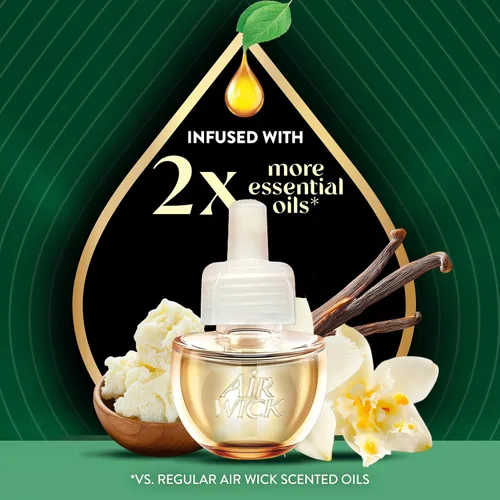 Miniatura 3 de Air Wick Aceites perfumados 0+4 Recarga de vainilla dulce y manteca de karité